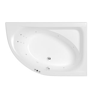 Гидромассажная ванна WHITECROSS Aquarella 0109.170110.100.SMART.CR правая 170x110 см Smart хром